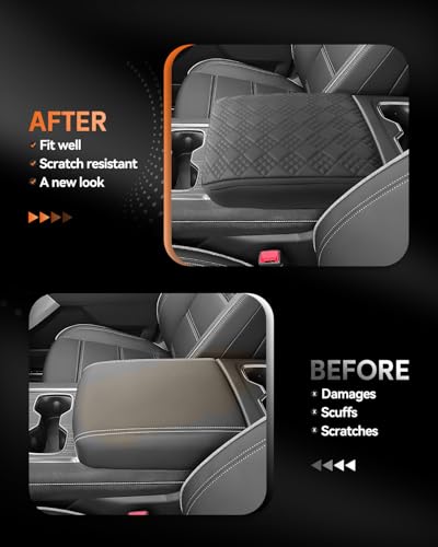 for 2024 2025 2026 GMC Sierra EV Center Console Cover Armrest Box Cover Sierra EV Accessories Console Arm Rest Protector Thickened