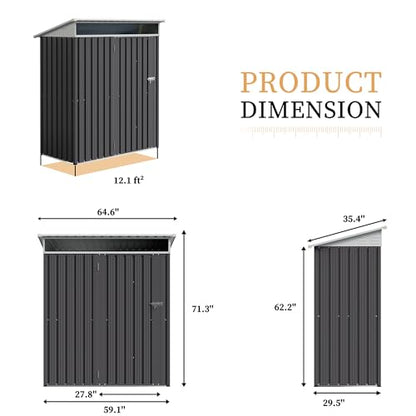 5 x 3 x 6 FT Outdoor Storage Shed Clearance