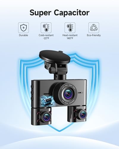4 Channel Dash Cam Front and Rear Inside
