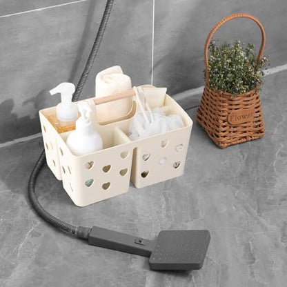 Portable Shower Caddy Plastic Shower Basket Organizer with Handle