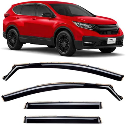 in Channel Extra Durable Rain Guards for Honda CR (4 Count)