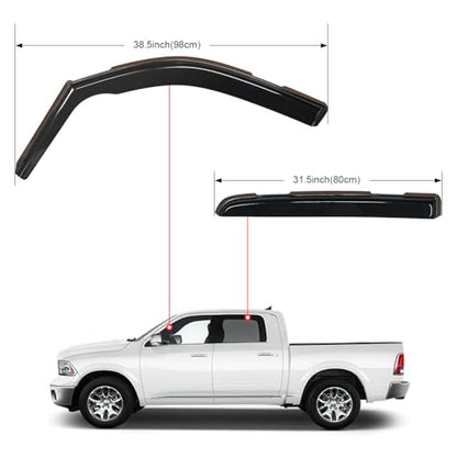 in Channel Rain Guards for Dodge Ram 1500 Crew Cab 2019
