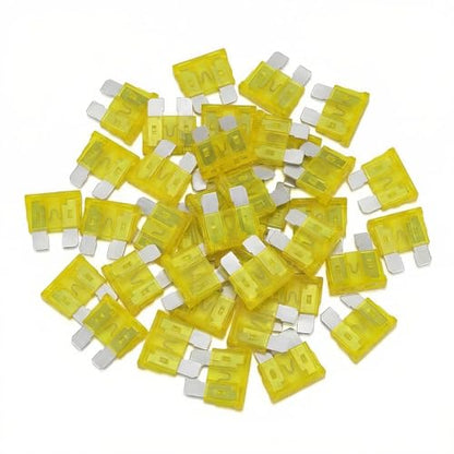 80Pcs) 20 Amp Standard Fuse, 20A Car Blade Fuses for Car/RV/Truck/SUV/Motorcycle/Boat (80 Count)