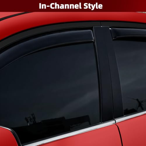 4pcs in Channel Window Rain Guards for Mazda CX (4 Count)