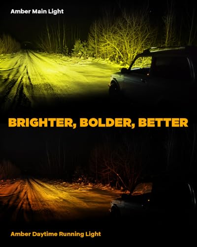 V Ultra Series 3 Inch Amber Fog Light Pods Round Offroad Lights