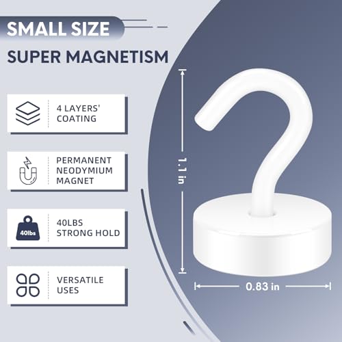 Magnetic Hooks Steel Tube Design for Cruise (10 Count)