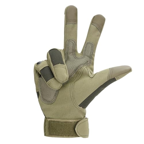 Green Touchscreen Tactical Gloves for Outdoor Protection Gloves