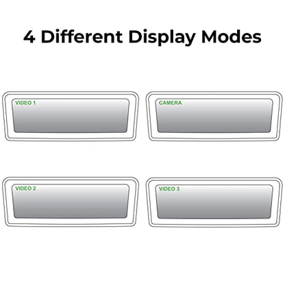 8" OEM Frameless Rear View Mirror with 7" LCD Screen