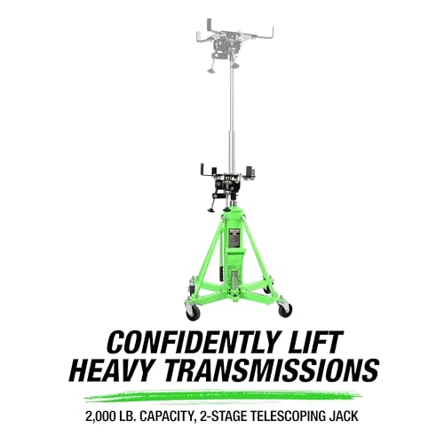 26842 1 Ton Transmission Jack with High Lift 37.5"