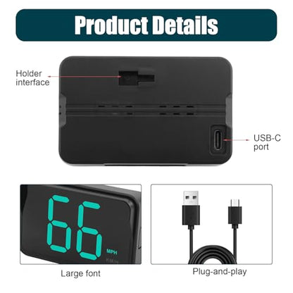 GPS Digital Speedometer for Car MPH