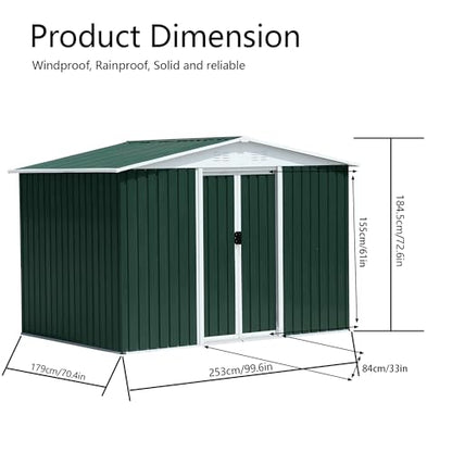 6x8 FT Outdoor Storage Shed