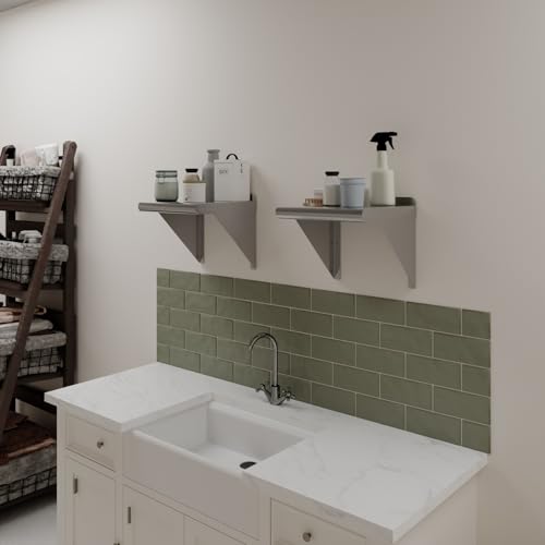 12 in. x 12 in. Stainless Steel Wall Mount Shelf