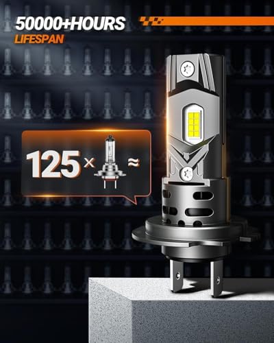 H7 Fog Bulbs or DRL 60000LM 99% Compatibility for ATVs & Powersports