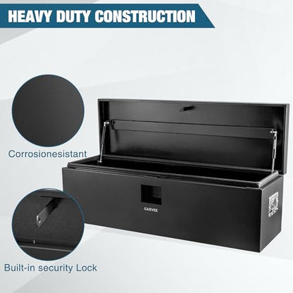 Black Steel Truck Bed Tool Box