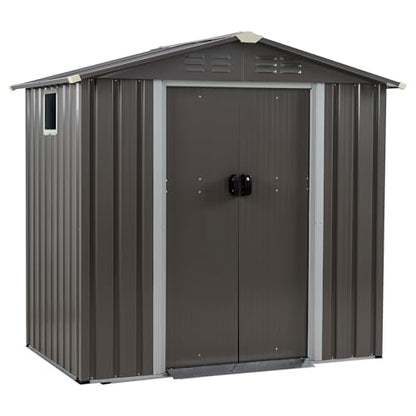 JYQAQA 6x4 FT Outdoor Storage Shed
