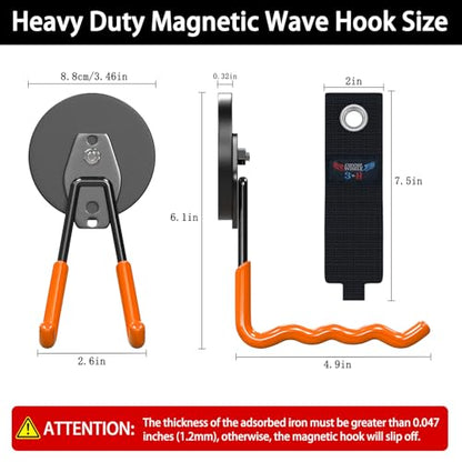 Heavy Duty Magnetic Hooks (2 Count)