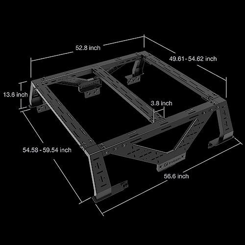 Plate Style Overland Bed Rack for Mid
