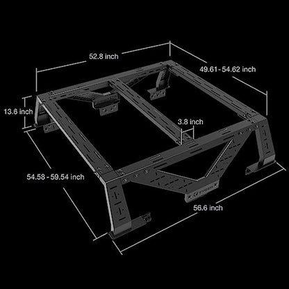 Plate Style Overland Bed Rack for Mid