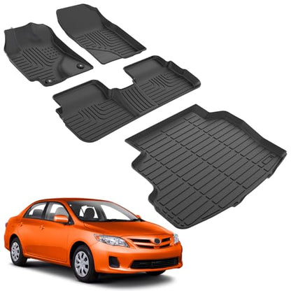 for Toyota Corolla All Weather Car Floor Mats 2013 2012 2011 2010 2009