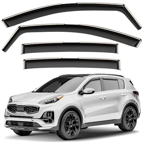 Window Deflectors Smoke Tinted in (4 Count)
