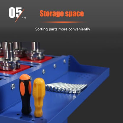 Blue Classic 50 Taper CNC Tool Holder Transfer Cart