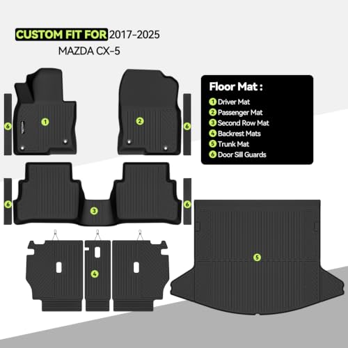 All Weather TPE Floor Mat Set for 2017