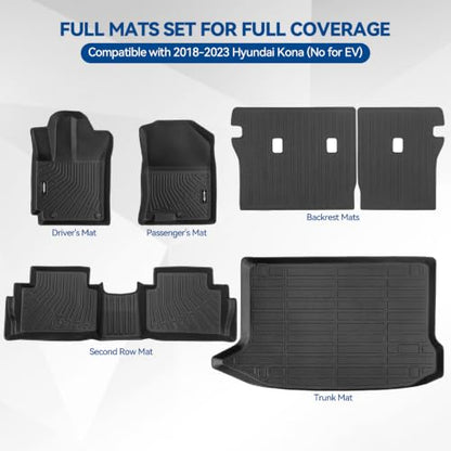 Custom Fit Floor Mats for Hyundai Kona 2018