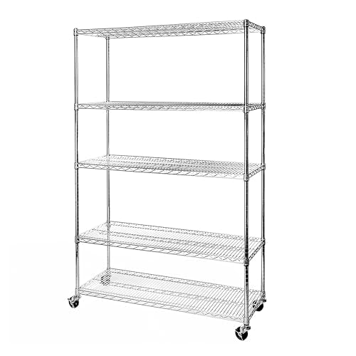 UltraDurable Heavy Duty NSF Solid Steel Wire Rack Storage Unit Organizer for Garage