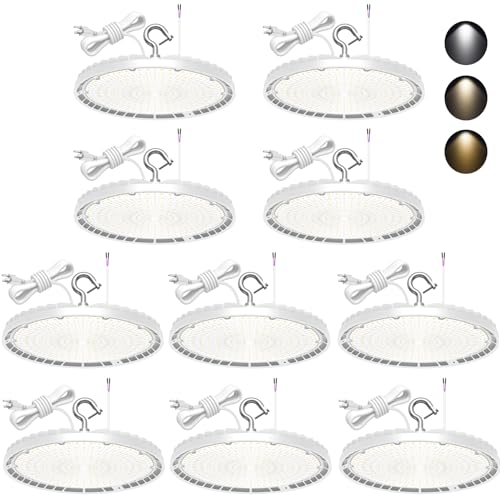 10 Pack LED High Bay Light 240W 200W 150W Adjustable