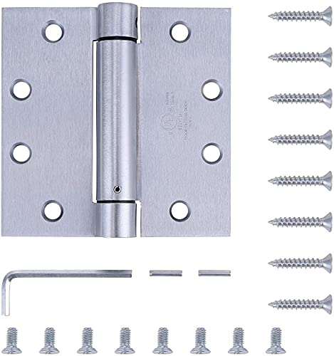 2 Pack 4.5"x4" Self Closing Spring Door Hinge (2 Count)