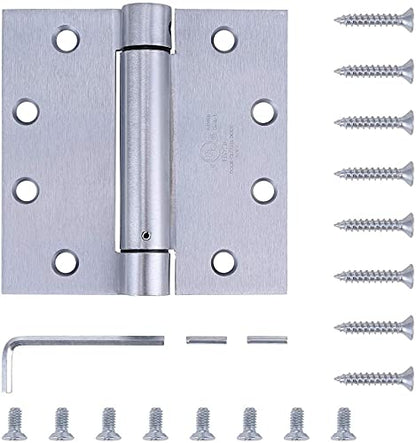 2 Pack 4.5"x4" Self Closing Spring Door Hinge (2 Count)