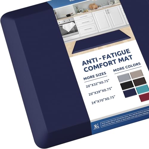 0.8" Thick Kitchen Mat Cushioned Anti Fatigue Rug Comfort Floor Mats
