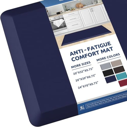 0.8" Thick Kitchen Mat Cushioned Anti Fatigue Rug Comfort Floor Mats