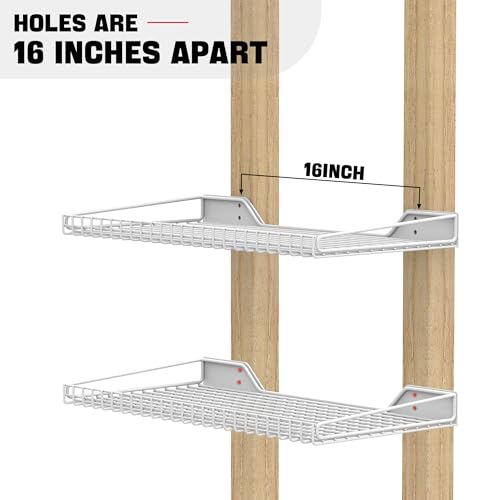 Wall Mounted Storage Shelf for Garage (4 Count)