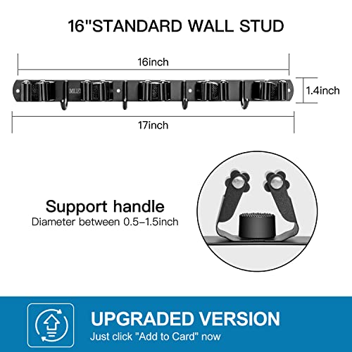 2 Pack Broom Holder Wall Mount (2 Count)