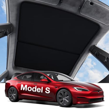 for Tesla Model S Accessories Sunshade Roof (2 Count)