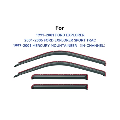 in Channel Window Visors Rain Guards for 1991