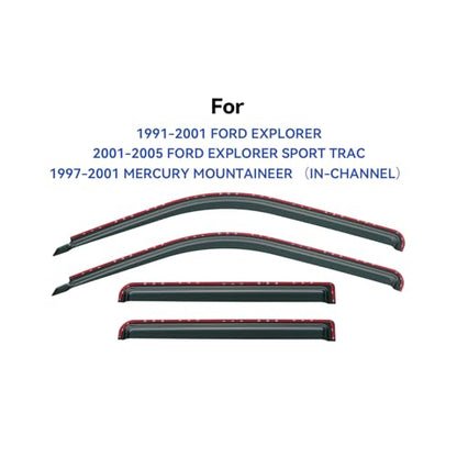 in Channel Window Visors Rain Guards for 1991
