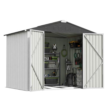 8x6 FT Outdoor Storage Shed with Floor Frame