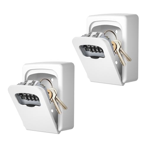 Key Lock Box Wall Mounted (2 Count)
