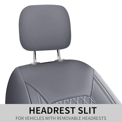 Faux Leather Front Car Seat Covers (2 Count)