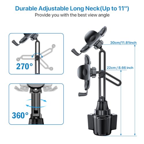Latest Upgraded Universal Cup Phone Holder for Car