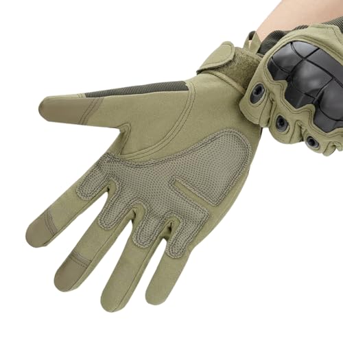 Green Touchscreen Tactical Gloves for Outdoor Protection Gloves