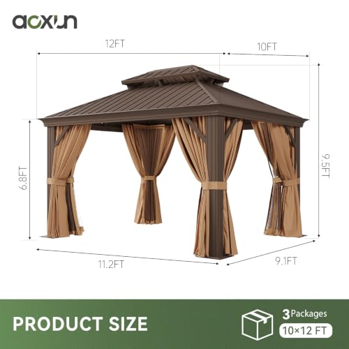 10' X 12' Hardtop Gazebo with Drainage