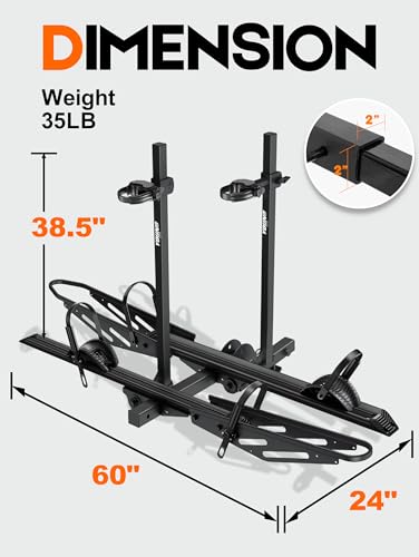 Bike Rack for Car Hitch Mount (2 Count)