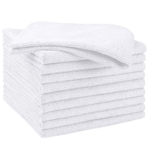 White Microfiber Cleaning Cloth 10 PK (10 Count)