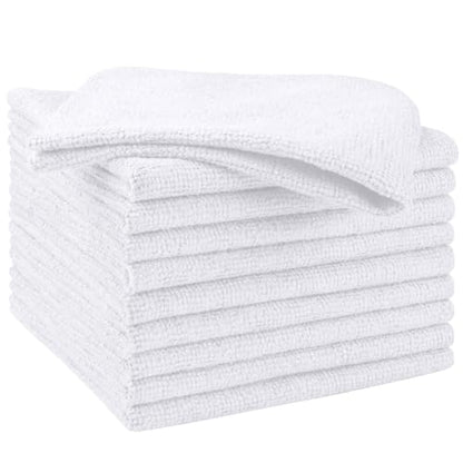 White Microfiber Cleaning Cloth 10 PK (10 Count)