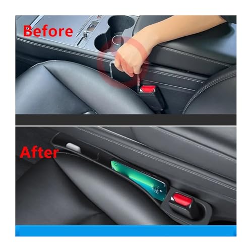 Side Seam Filler 2PCS Seat Gap Storage Box Fit for Tesla Model 3
