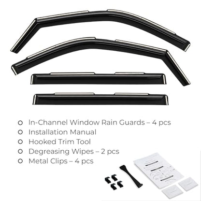 Window Deflectors Smoke Tinted In
