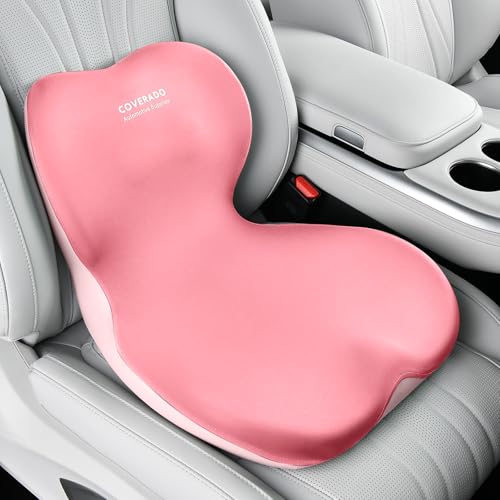 Car Seat Cushion and Lumbar Support Pillow One Piece